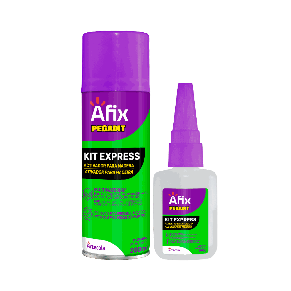 AFIX PEGADIT KIT EXPRESS 100g + 200ml - Caja de 12