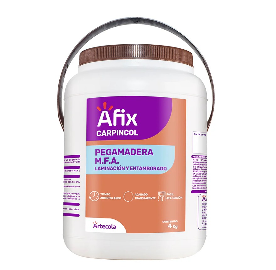 Afix Carpincol Pegamadera M.F.A X 1gln - Caja de 4