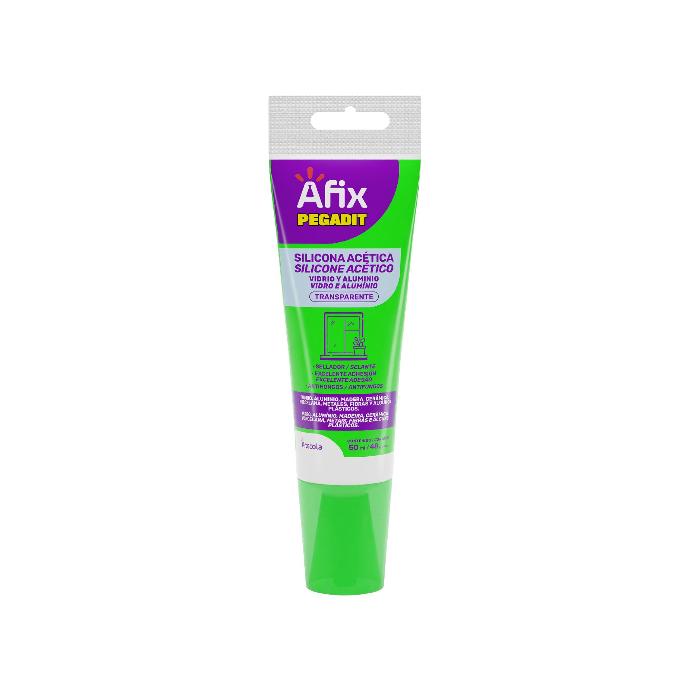 AFIX PEGADIT SILICONA VYA TRANSPARENTE X 50 ML - Caja de 12