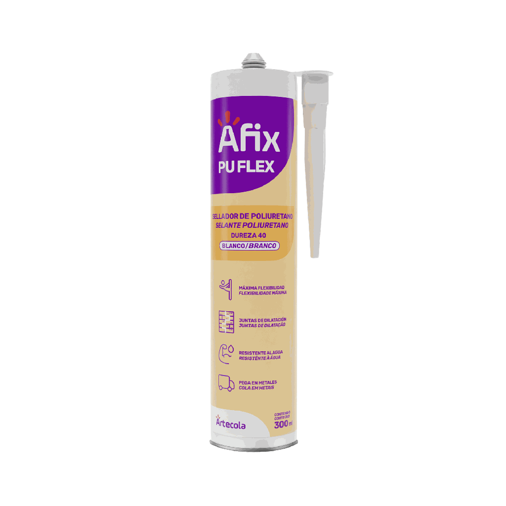 AFIX PU FLEX BLANCO X 300ML - Caja de 12