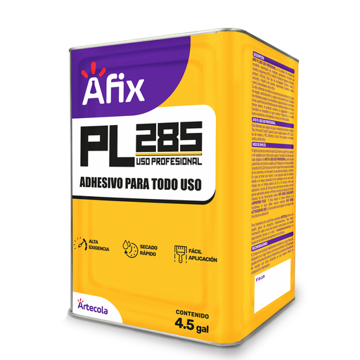 [1101010123] AFIX PL285 USO PROFESIONAL x 4.5 gl Lat - Caja de 1