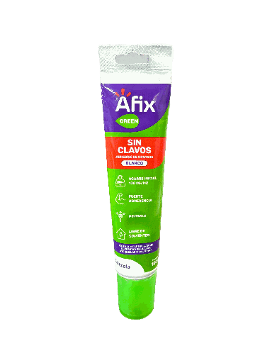 [2402030236] AFIX GREEN SIN CLAVOS BLANCO 100 G. - Caja de 12