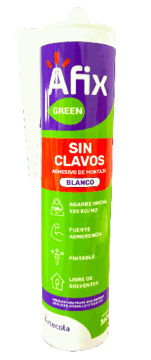 [2402030237] (NC) AFIX GREEN SIN CLAVOS BLANCO 360 G. - Caja de 12