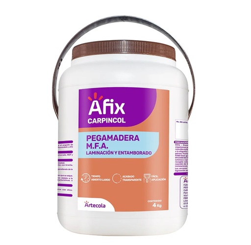 [1101010253] Afix Carpincol Pegamadera M.F.A X 1gln - Caja de 4
